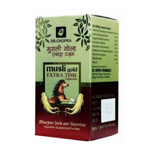 Musli Gold Extra Time Capsule 60 No.s for Men – Vedhahi