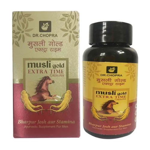 Musli Gold Extra Time Capsule 60 No.s for Men – Vedhahi