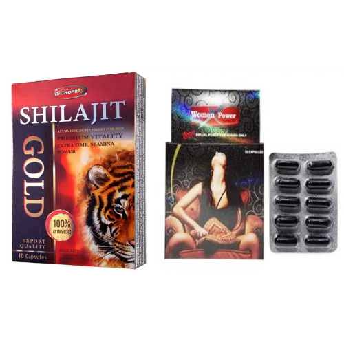 Ayurvedic Shilajit + Women Power Capsules Combo – Wellness for Men & Women
