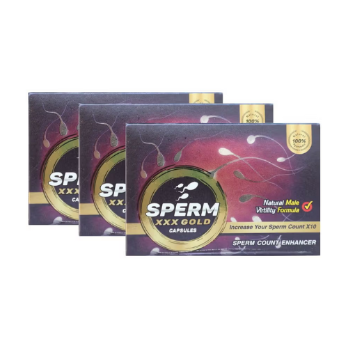 Sperm XXX Gold Capsule for Men – Pack of 3 Sperm Booster Capsules