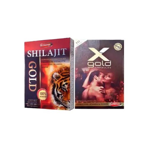 X Gold Capsules and Ayurvedic Shilajit Combo for Men’s Stamina